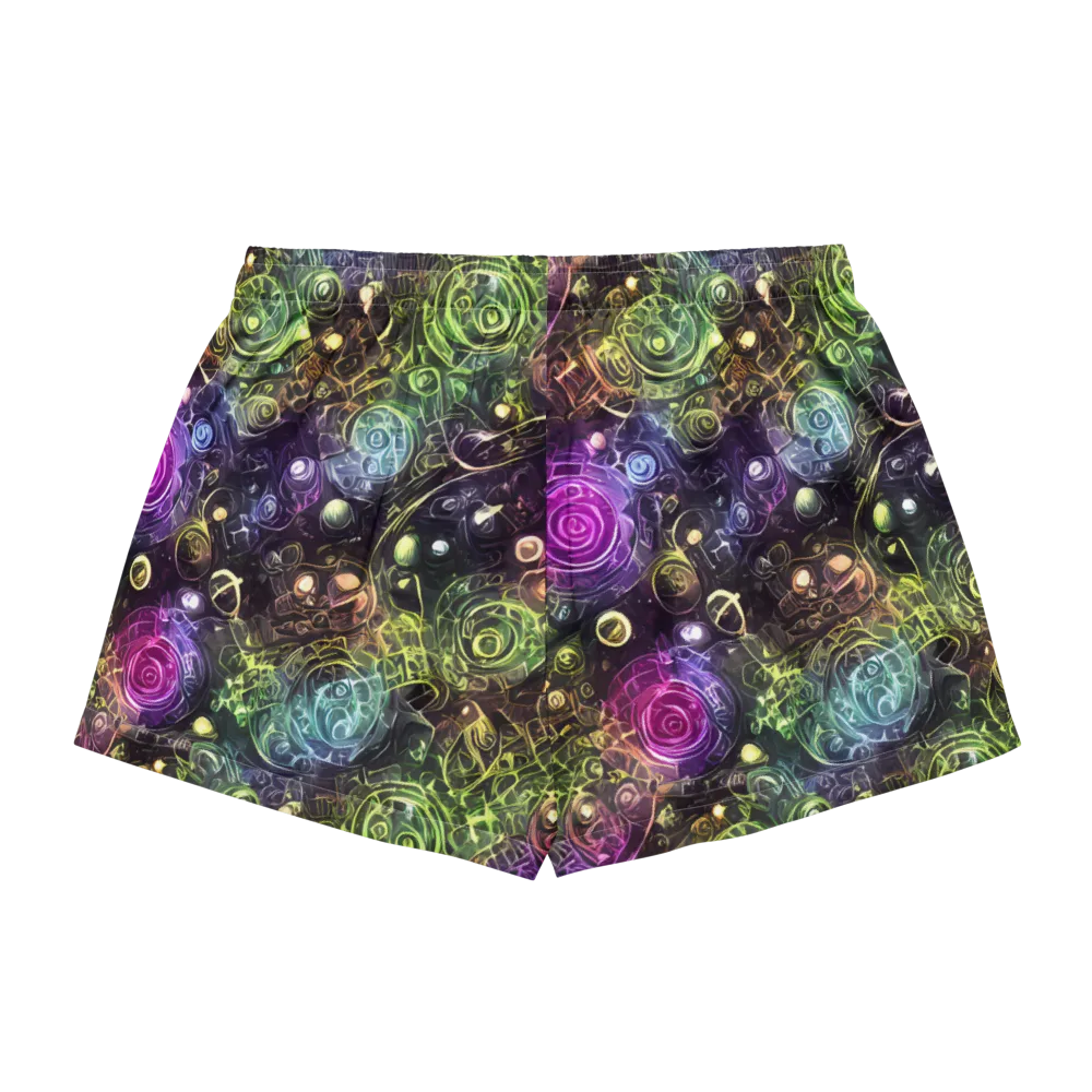 Neon Rosarium on Women's Pajama Shorts — Back