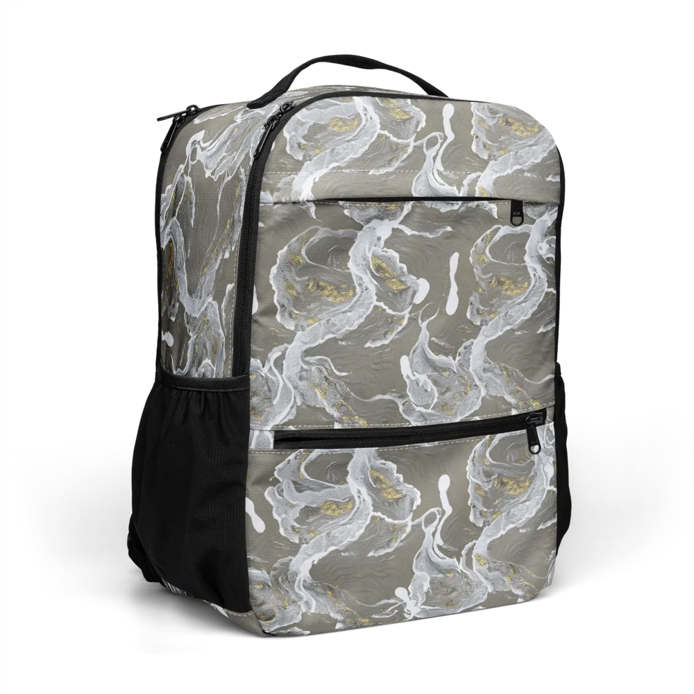 Gilded Koi on Utility Backpack — Right Front
