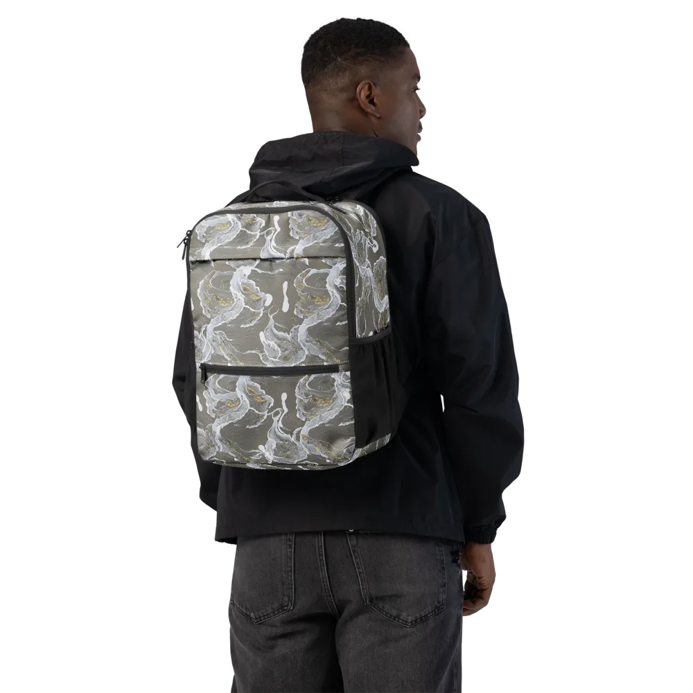 Gilded Koi on Utility Backpack — Back