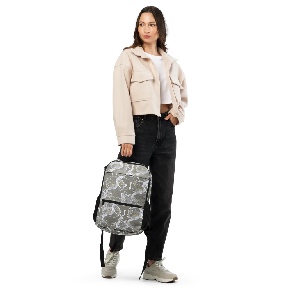 Gilded Koi on Utility Backpack — Front