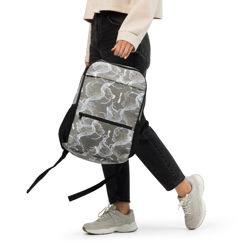 Gilded Koi on Utility Backpack — Front