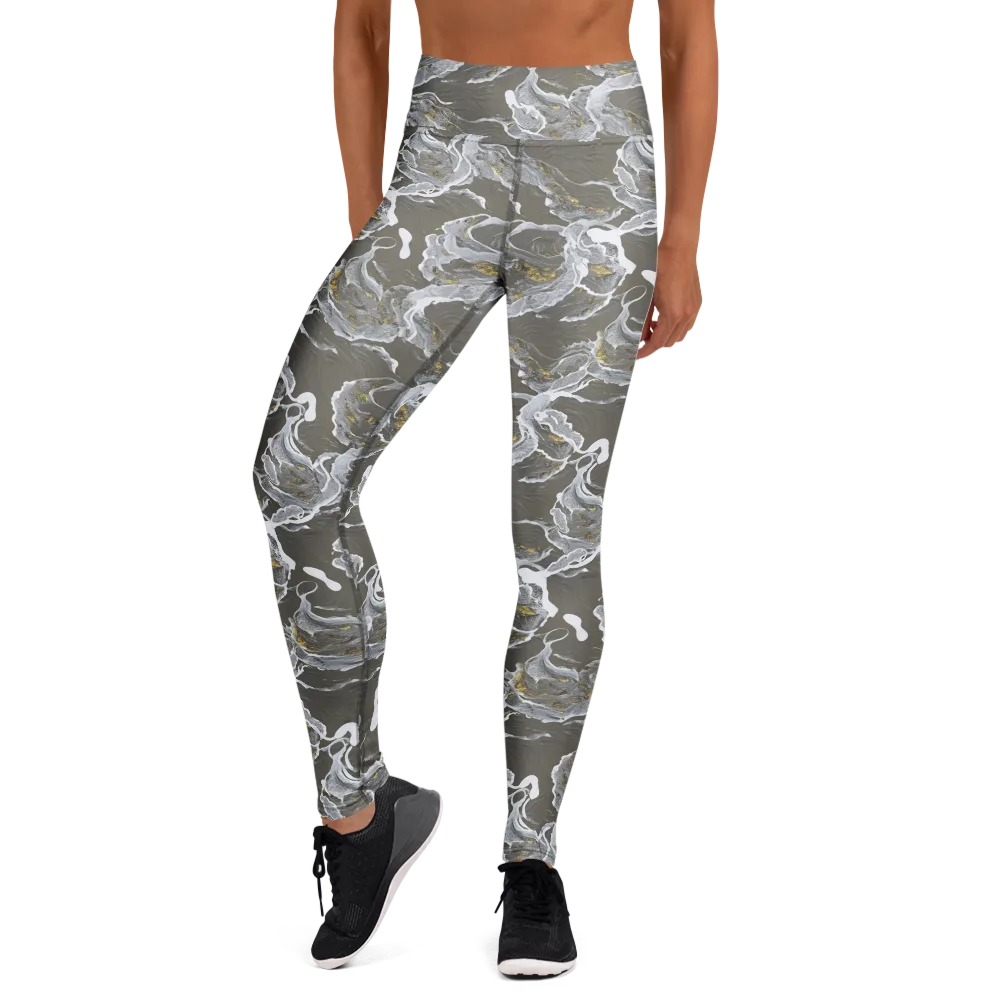 Gilded Koi on Yoga Leggings — Front