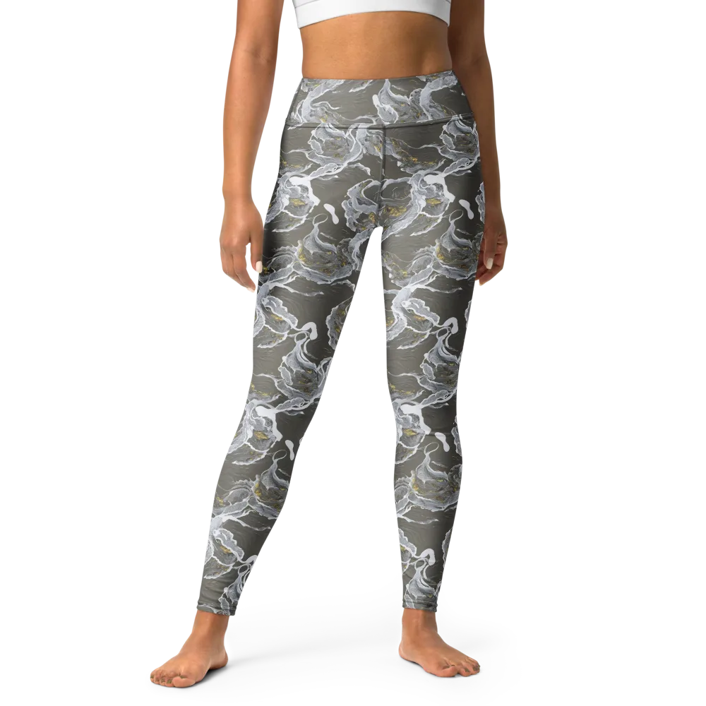 Gilded Koi on Yoga Leggings — Front