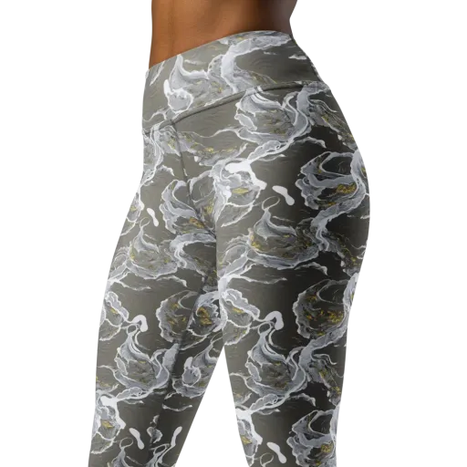 Gilded Koi on a Yoga Leggings