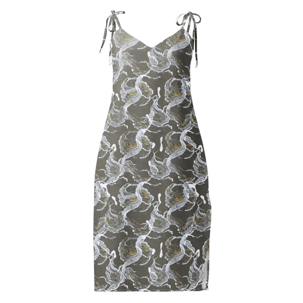 Gilded Koi on Slip Dress — Front