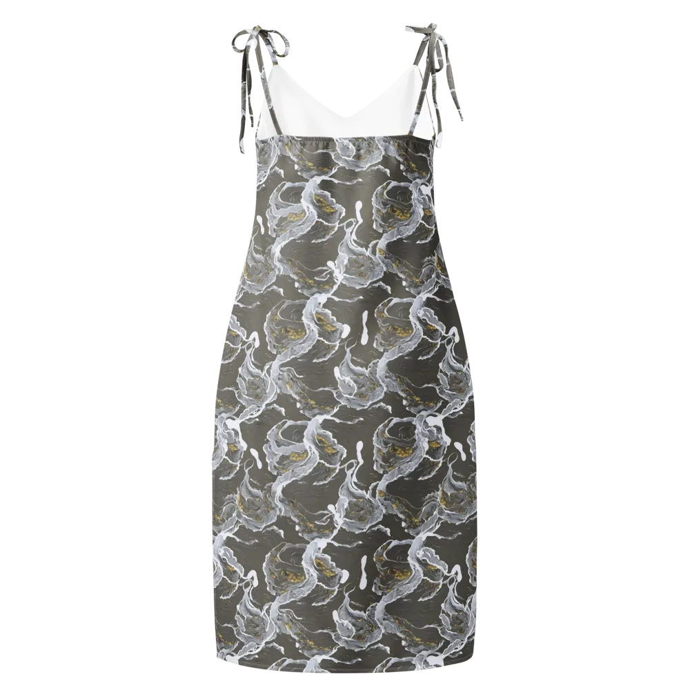 Gilded Koi on Slip Dress — Back