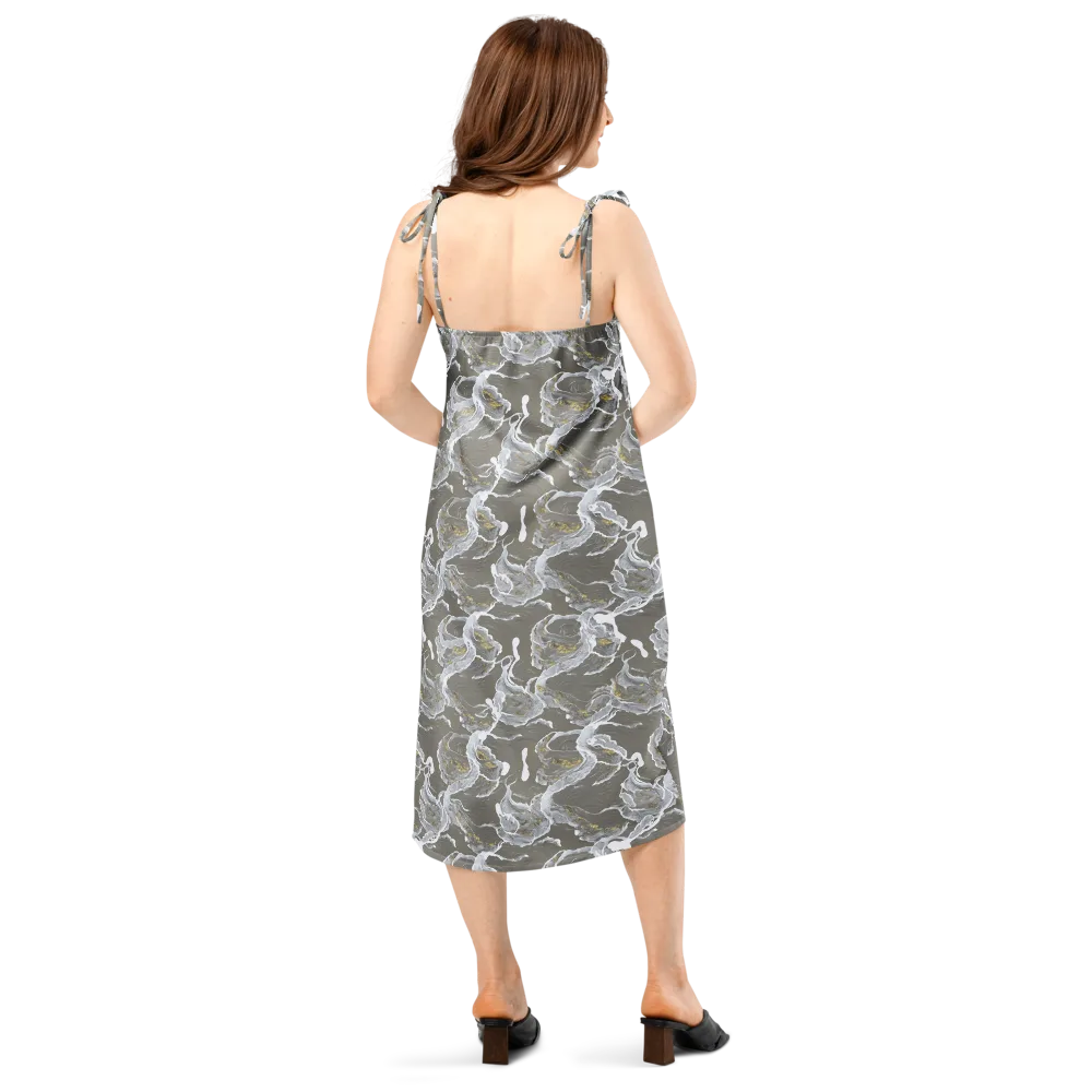Gilded Koi on Slip Dress — Back