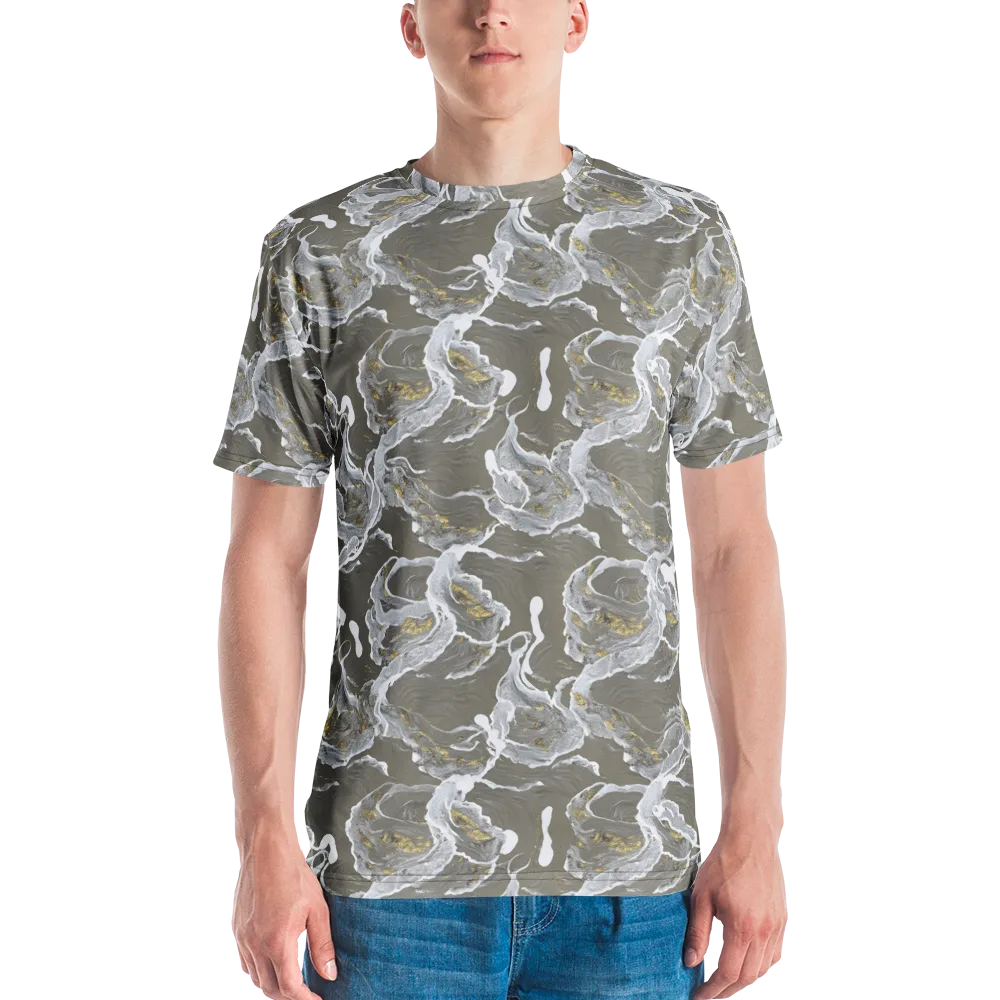 Gilded Koi on Men's Crew Neck T-Shirt — Front