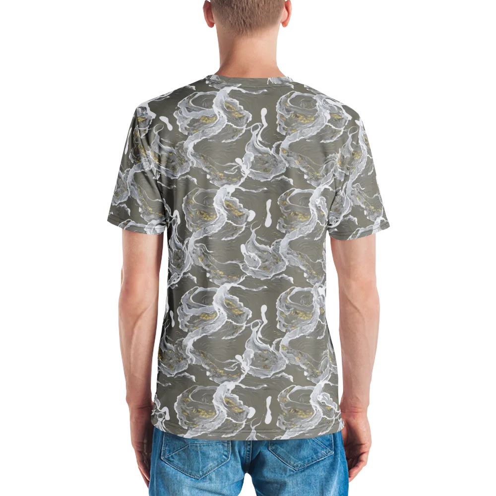 Gilded Koi on Men's Crew Neck T-Shirt — Back