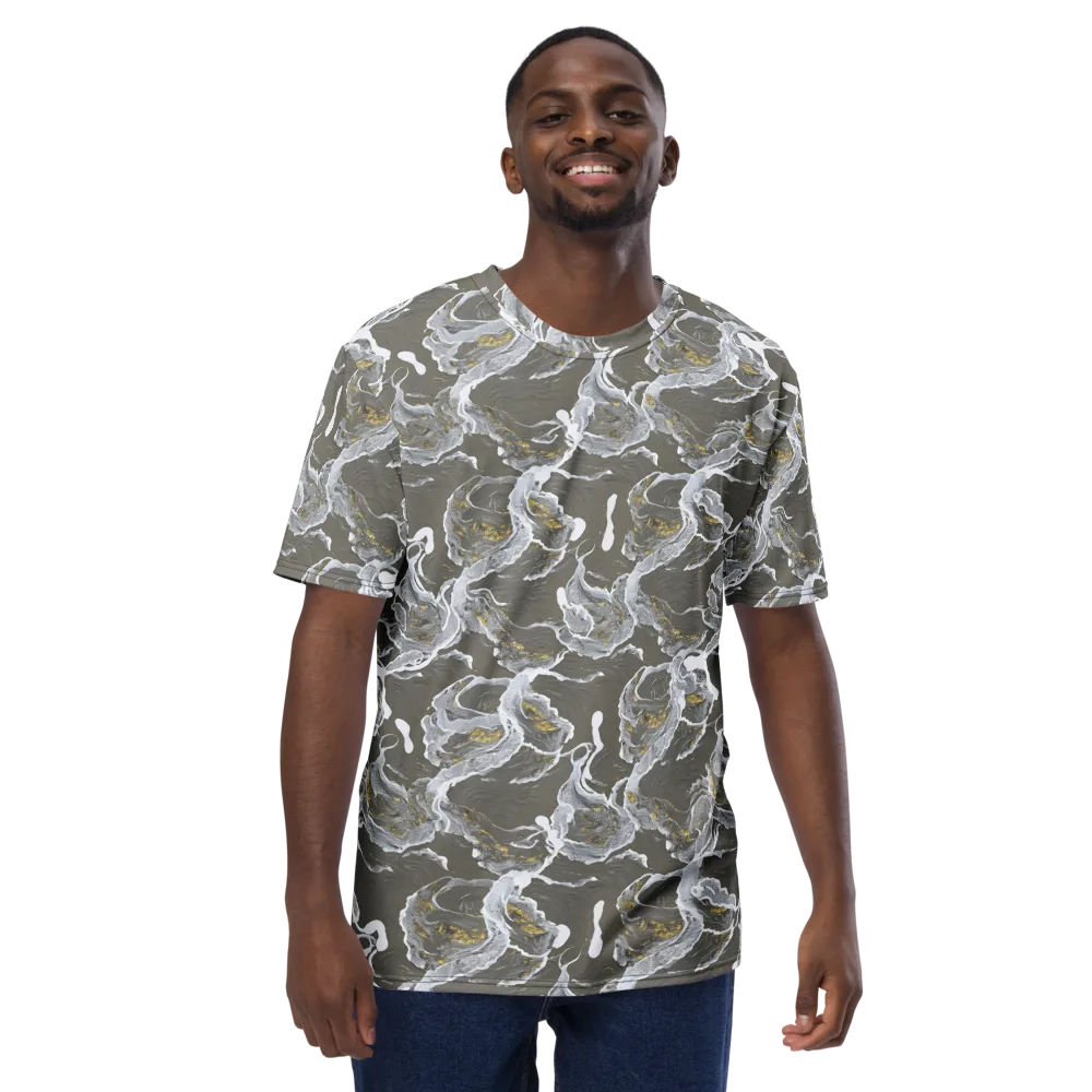 Gilded Koi on Men's Crew Neck T-Shirt — Front