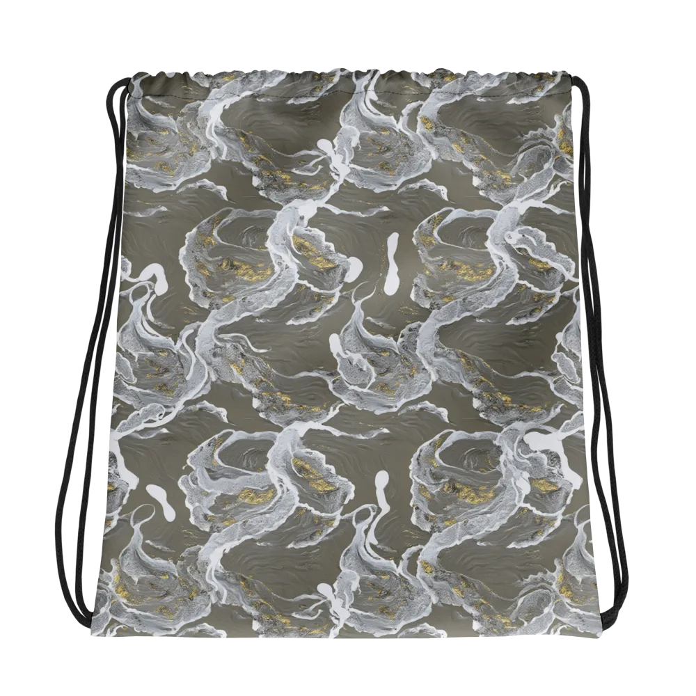 Gilded Koi on Drawstring Bag — Photo
