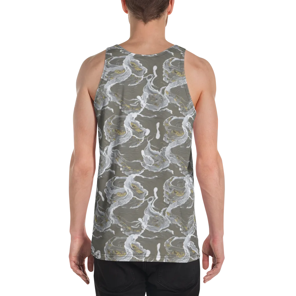 Gilded Koi on Men's Tank Top — Back