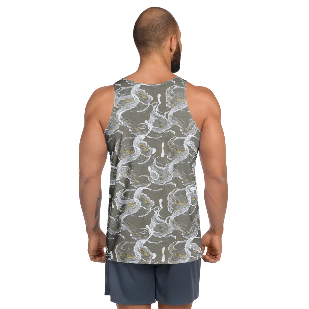 Gilded Koi on Men's Tank Top — Back