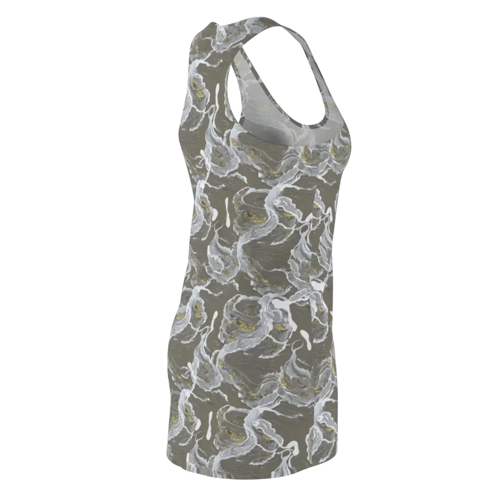 Gilded Koi on Racerback Dress — Back Side