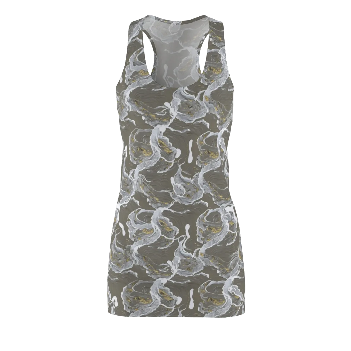 Gilded Koi on Racerback Dress — Front