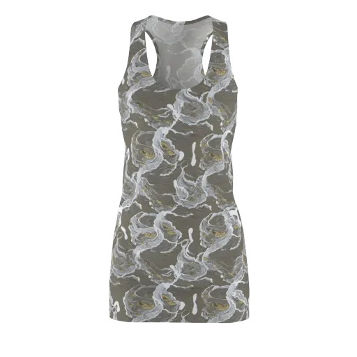 Gilded Koi on a Racerback Dress