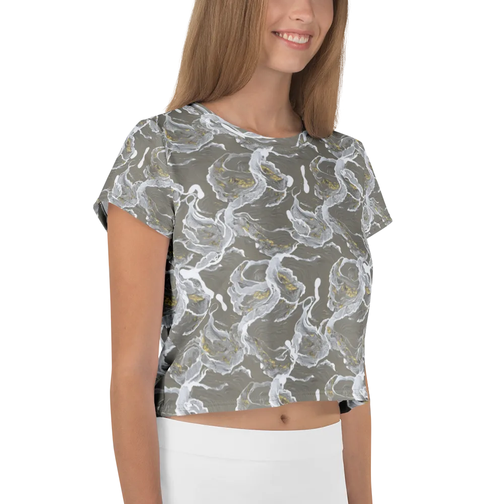 Gilded Koi on Crop Tee — Right