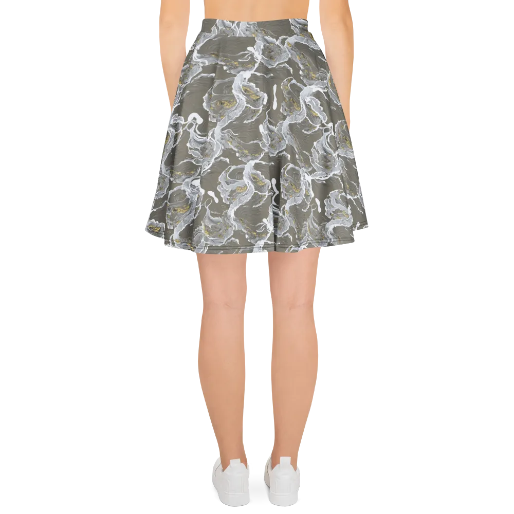 Gilded Koi on Skater Skirt — Back
