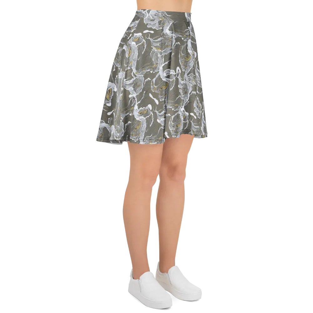 Gilded Koi on Skater Skirt — Right