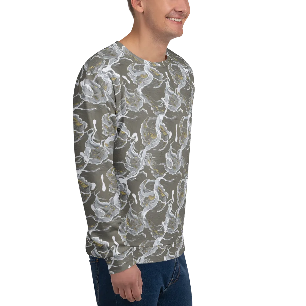 Gilded Koi on Sweatshirt — Right Front