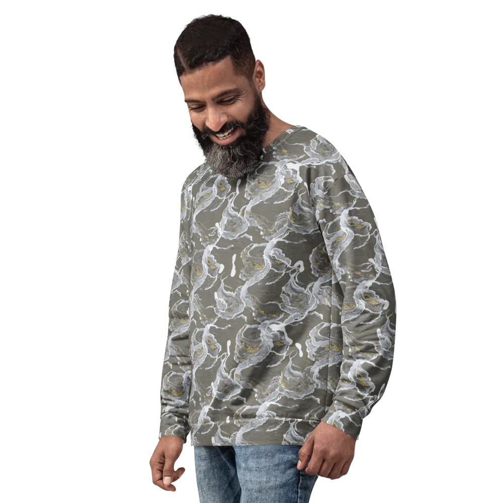 Gilded Koi on Sweatshirt — Left Front