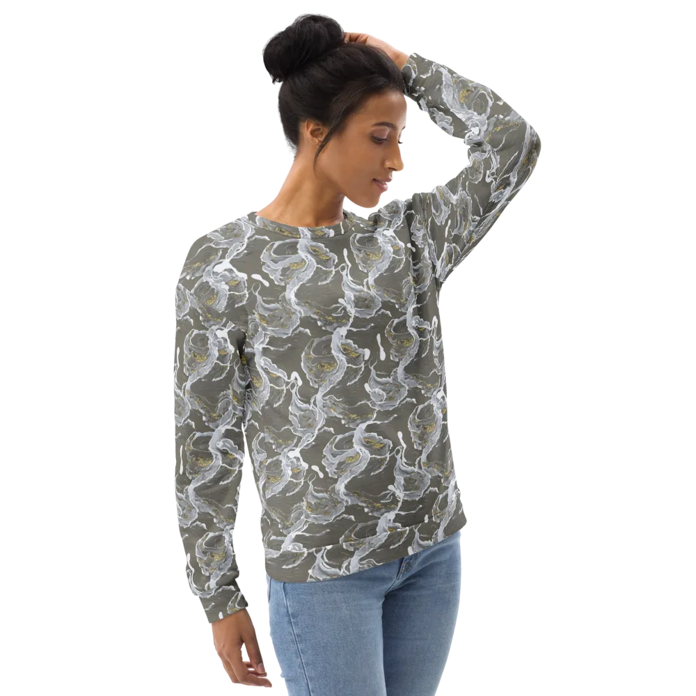 Gilded Koi on Sweatshirt — Right Front