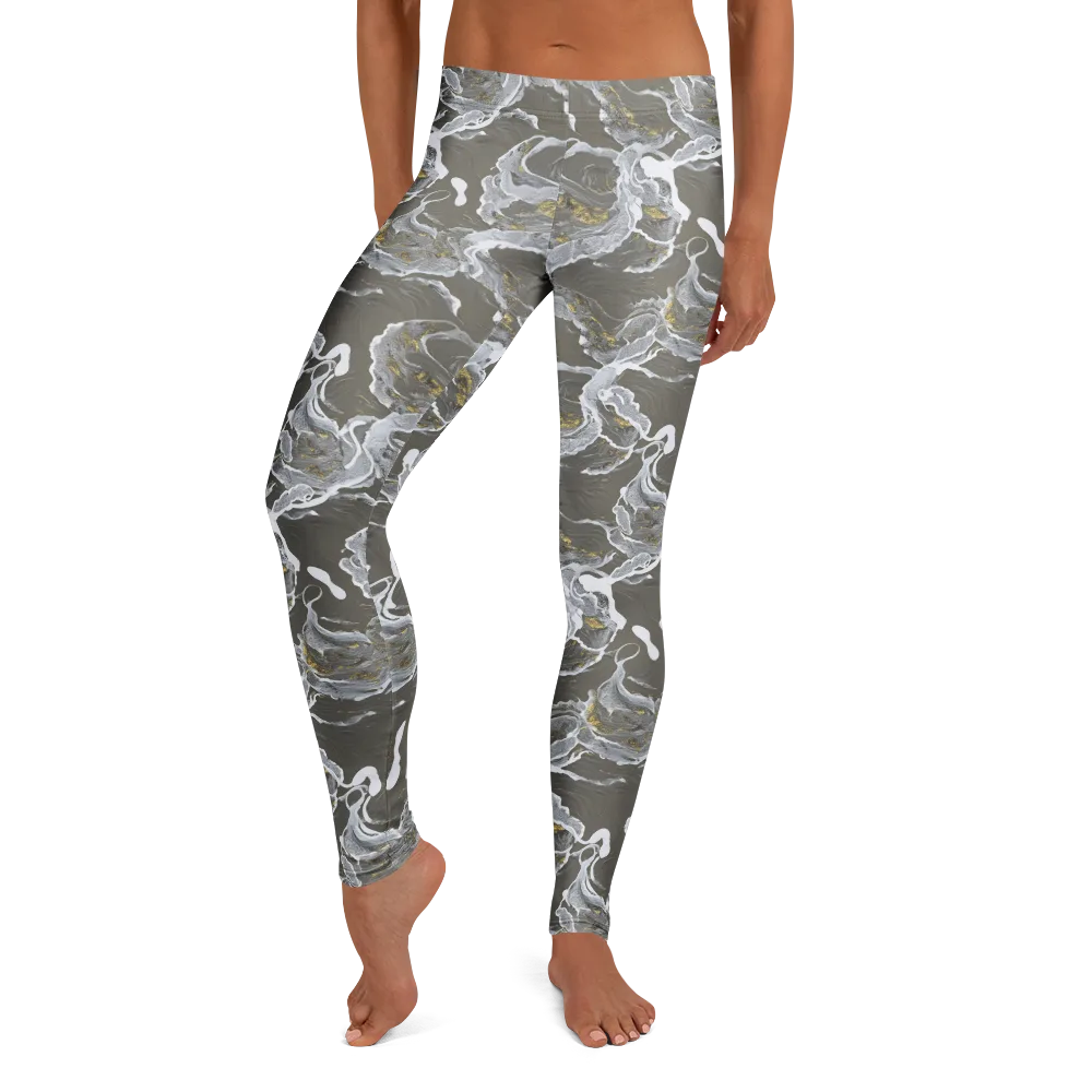 Gilded Koi on Leggings — Front