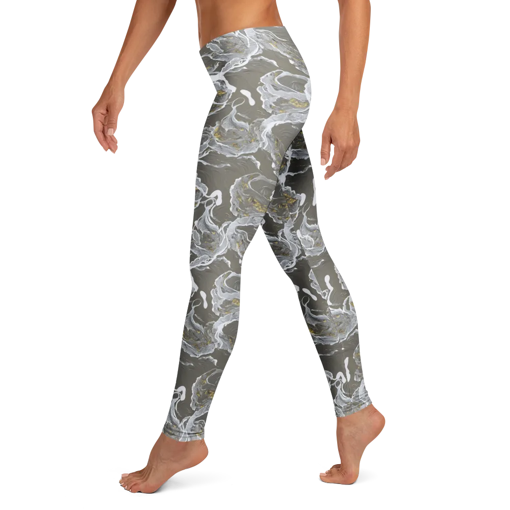 Gilded Koi on Leggings — Left