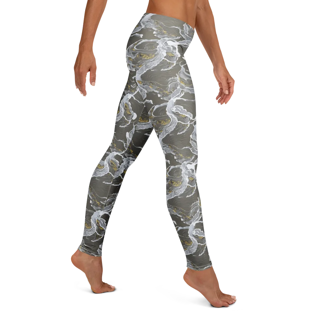 Gilded Koi on Leggings — Right