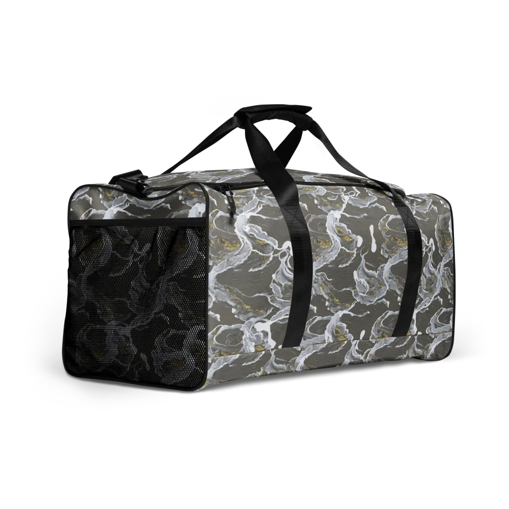 Gilded Koi on Duffle Bag — Right Front