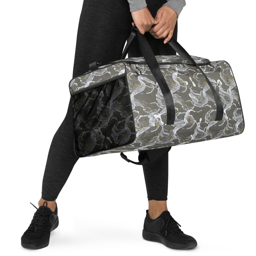 Gilded Koi on Duffle Bag — Right Front