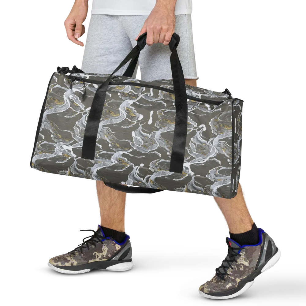 Gilded Koi on Duffle Bag — Front