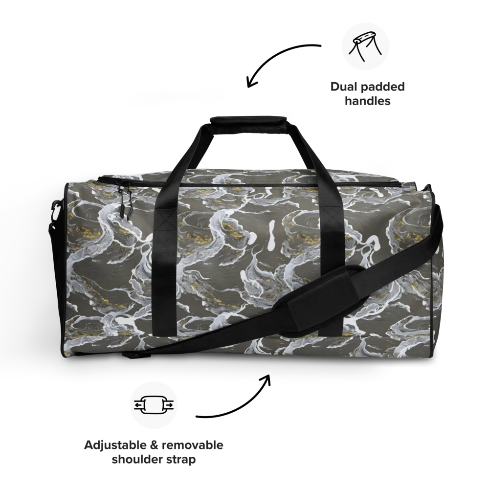 Gilded Koi on Duffle Bag — Front