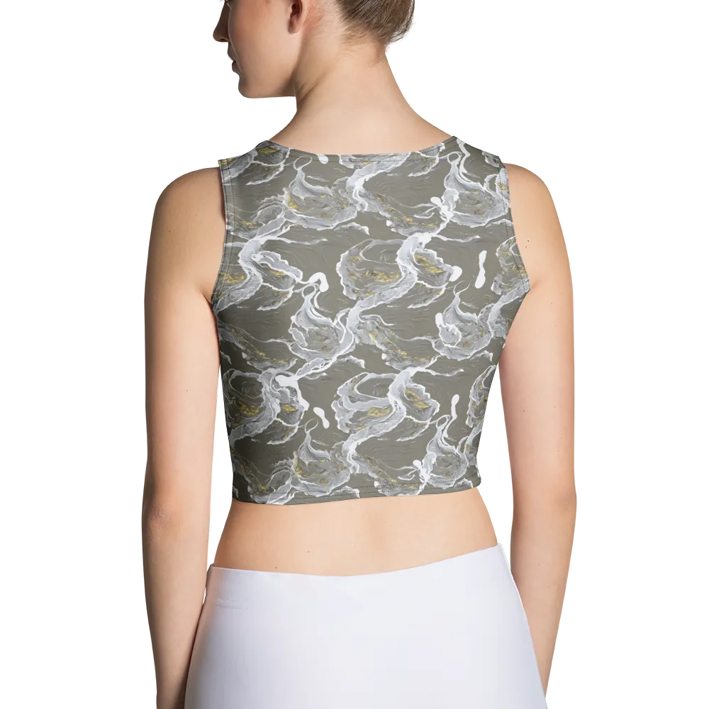 Gilded Koi on Crop Top — Back