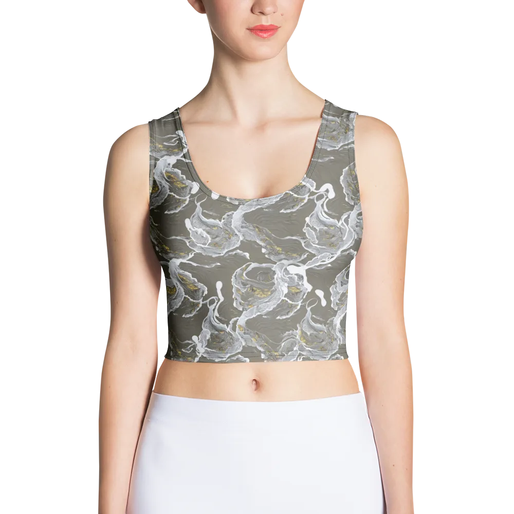 Gilded Koi on Crop Top — Front