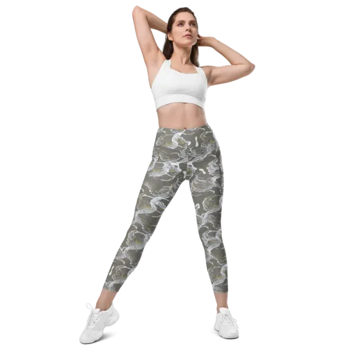 Gilded Koi on a Leggings with Pockets