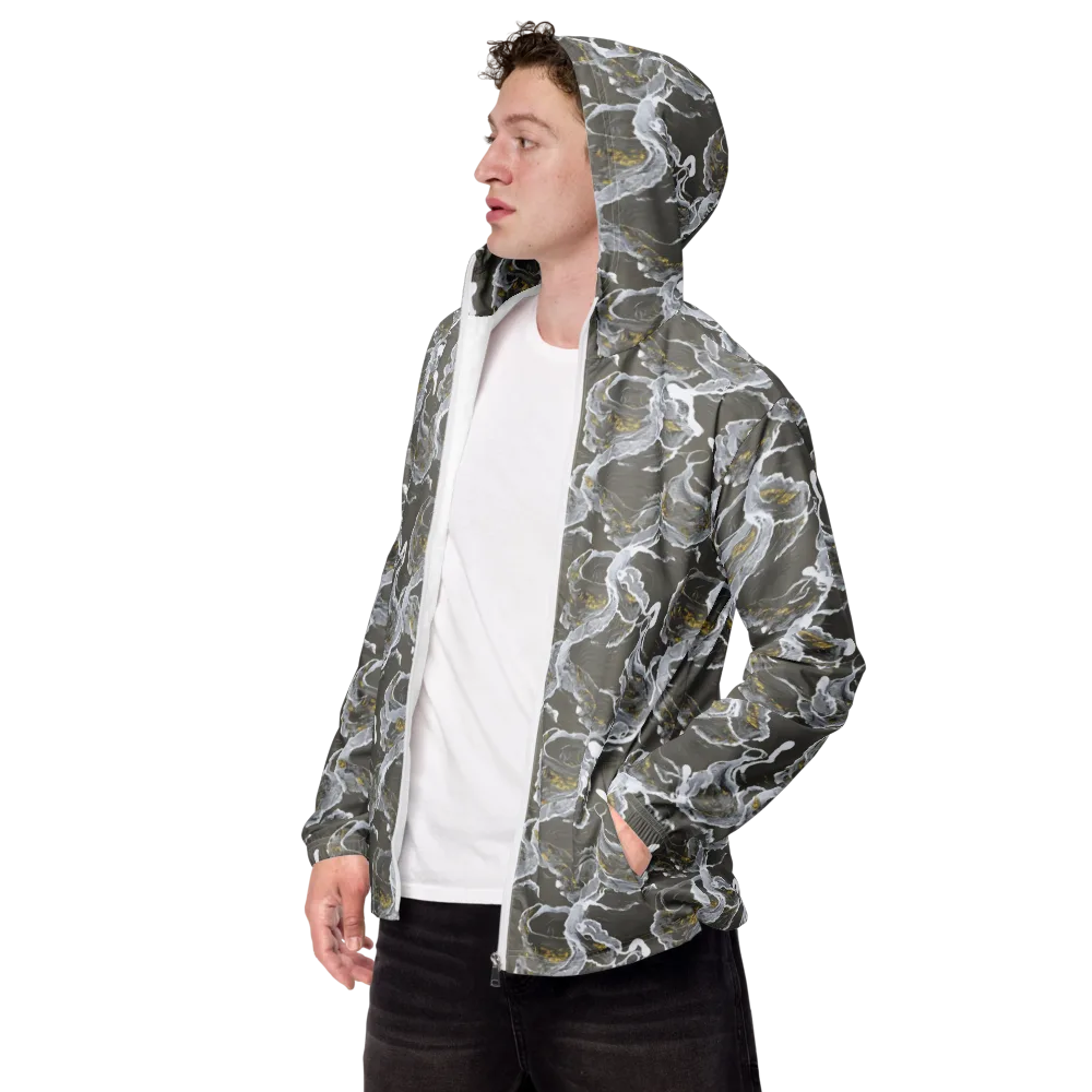 Gilded Koi on Men's Windbreaker — Left Front