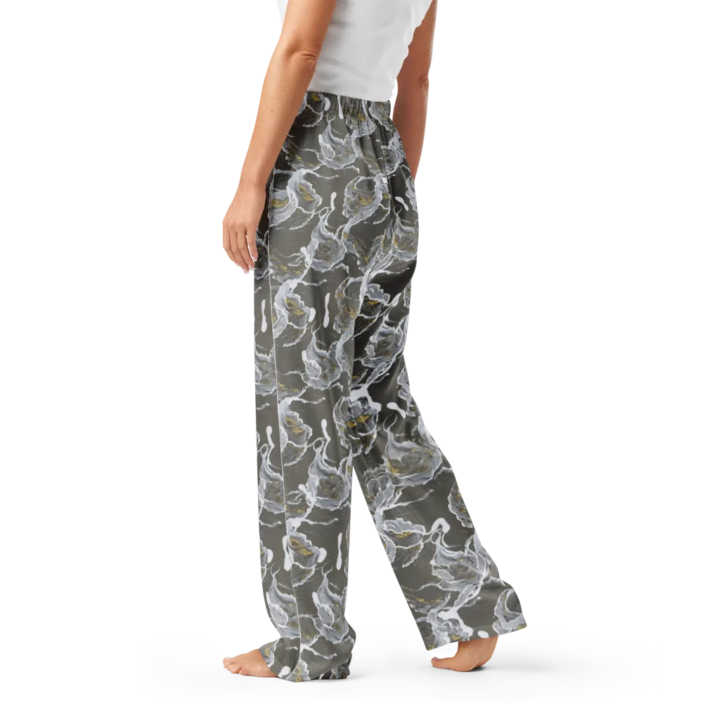 Gilded Koi on Women's Pajama Pants — Left