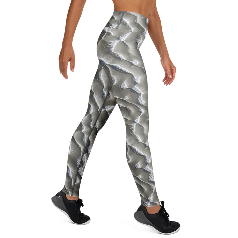Moonlit Shoals on Yoga Leggings — Right
