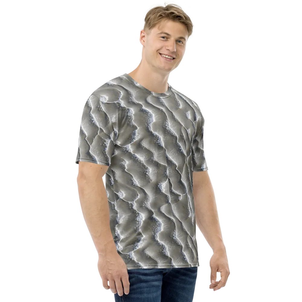 Moonlit Shoals on Men's Crew Neck T-Shirt — Right