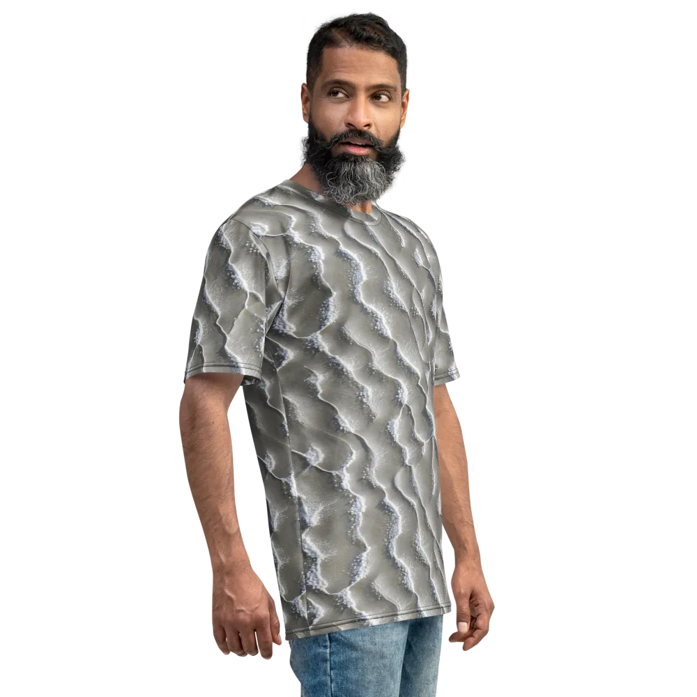 Moonlit Shoals on Men's Crew Neck T-Shirt — Right