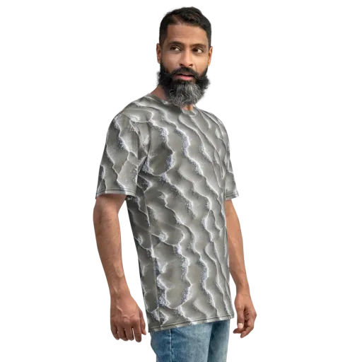 Moonlit Shoals on a Men's Crew Neck T-Shirt