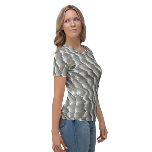 Moonlit Shoals on a Women's Crew Neck T-Shirt