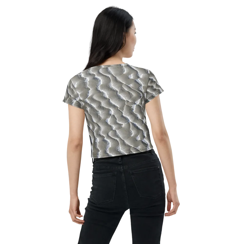 Moonlit Shoals on Crop Tee — Back
