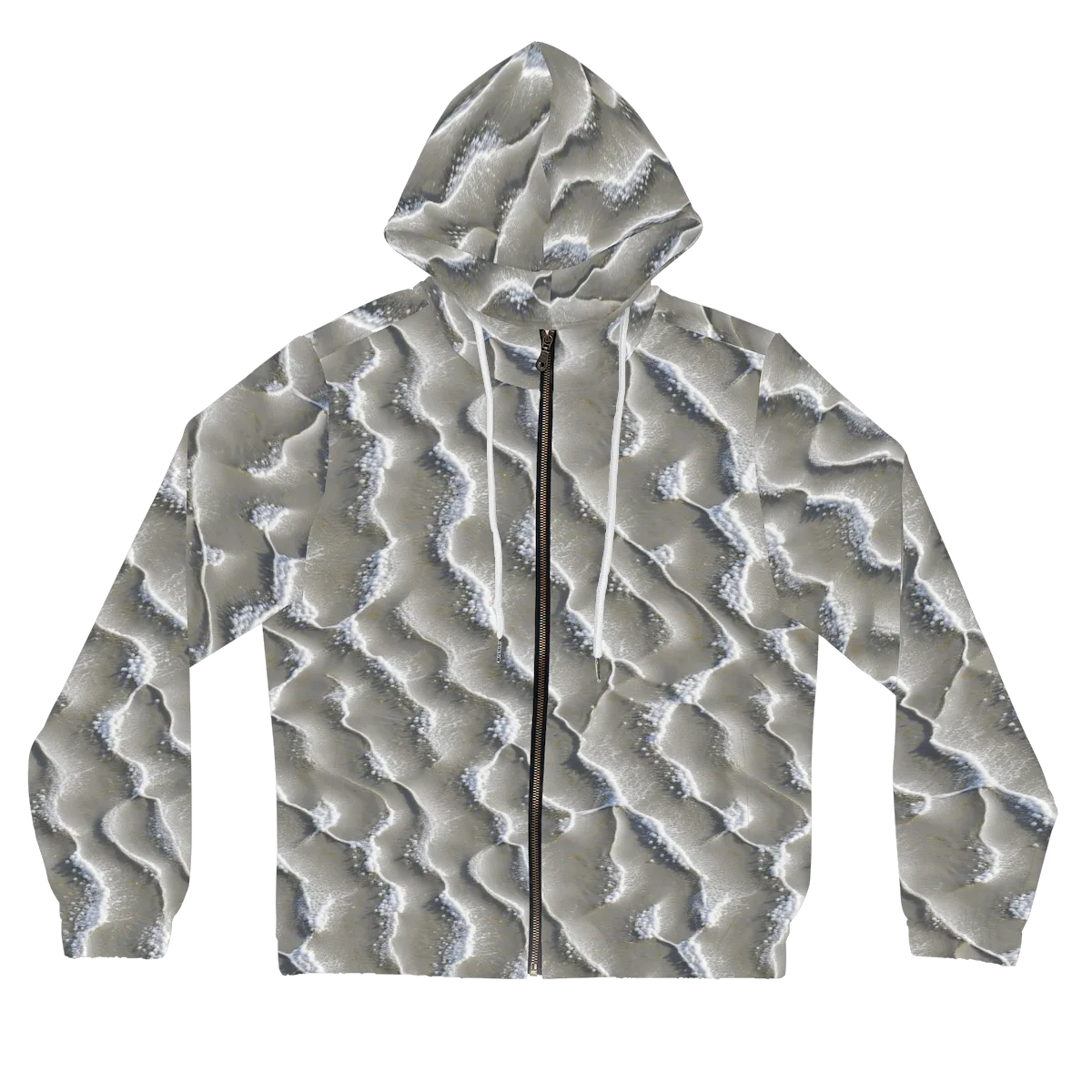 Moonlit Shoals on Women's Full-Zip Hoodie — Front