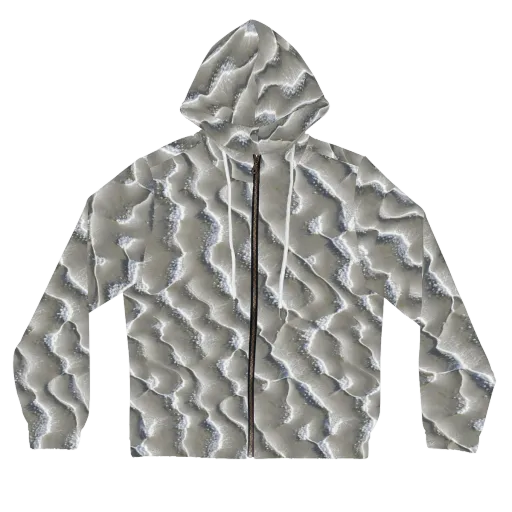 Moonlit Shoals on a Women's Full-Zip Hoodie