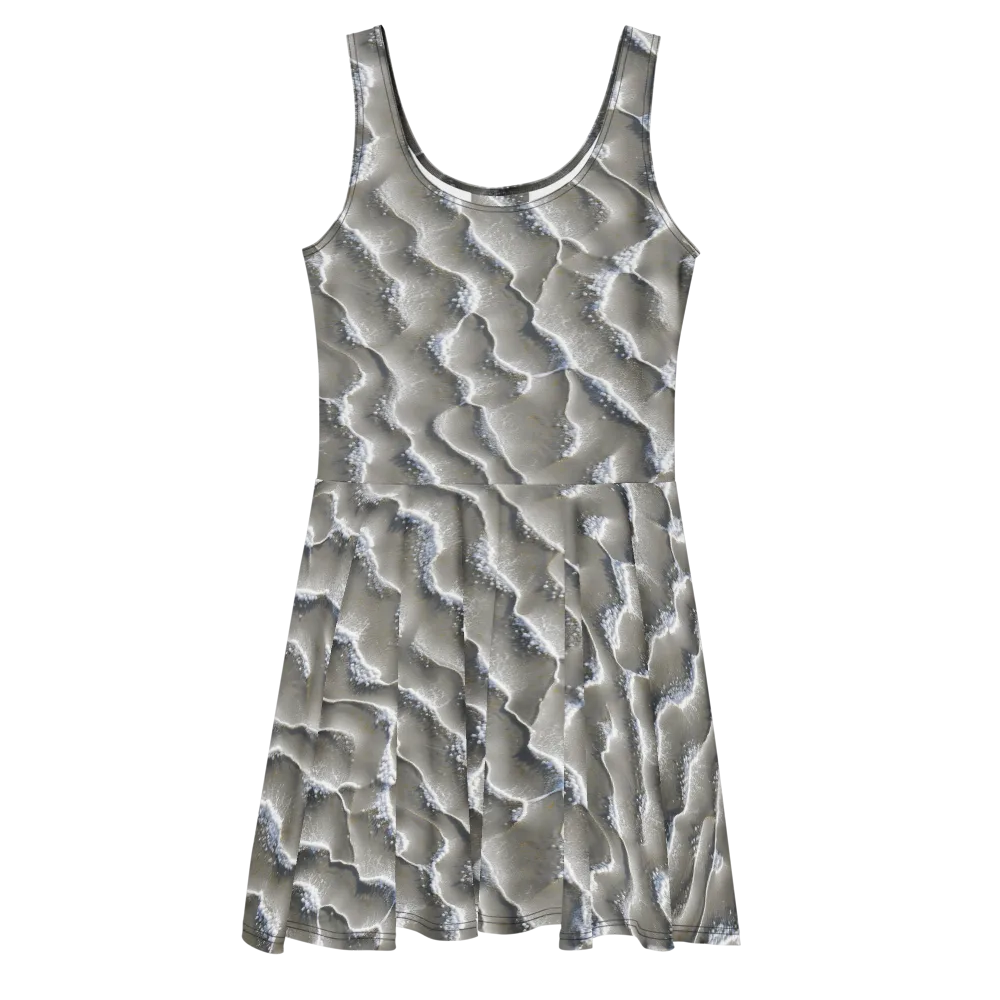 Moonlit Shoals on Skater Dress — Front