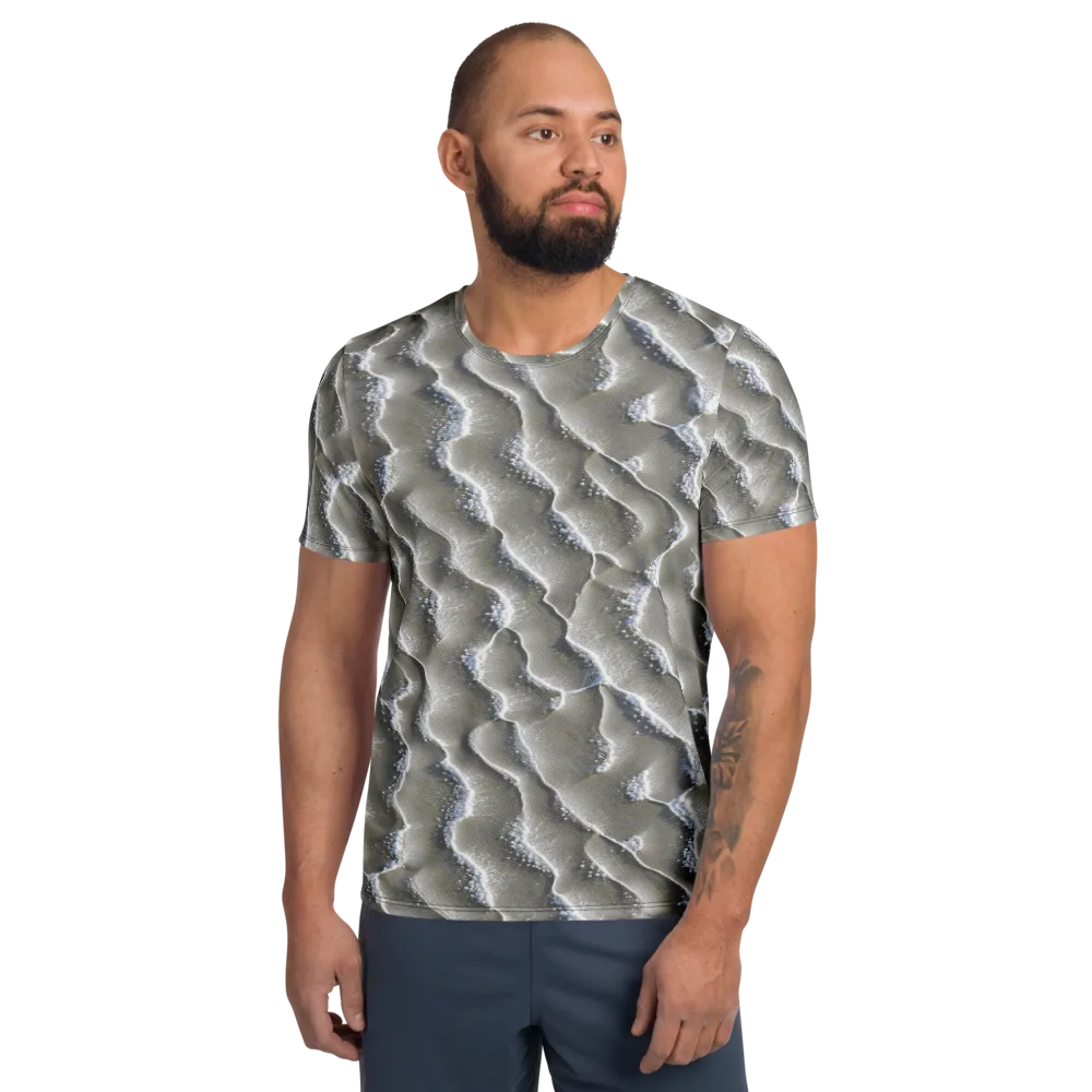 Moonlit Shoals on Men's Athletic T-Shirt — Front