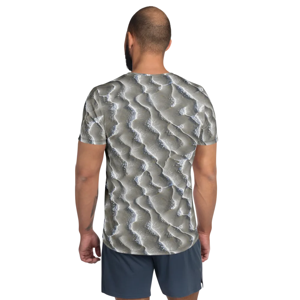 Moonlit Shoals on Men's Athletic T-Shirt — Back