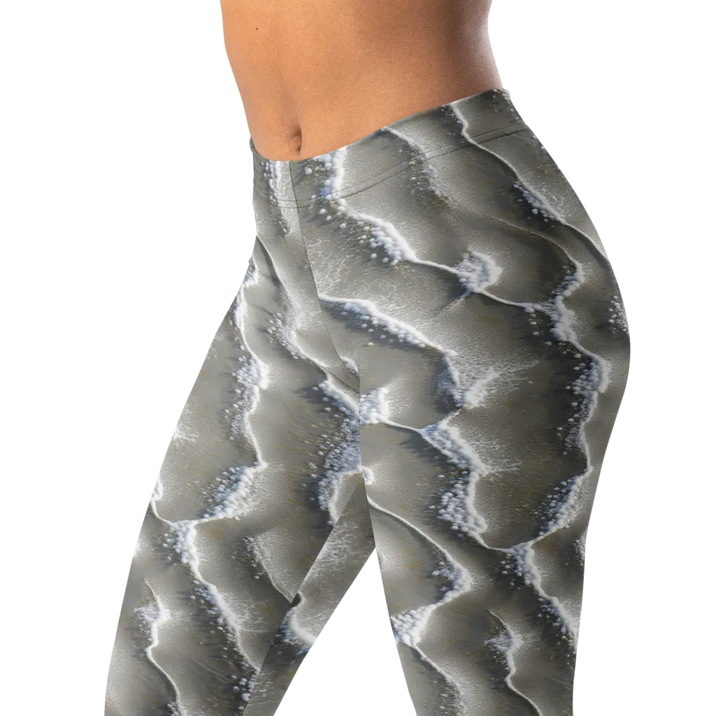 Moonlit Shoals on Leggings — Left Front